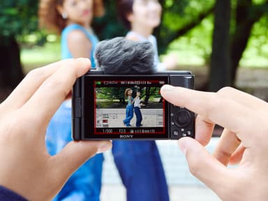 Sony ZV-1F digitaalinen kamera vloggamiseen