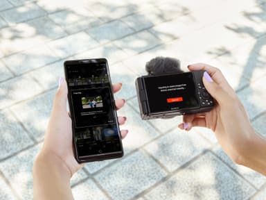 Sony ZV-1F digitaalinen kamera vloggamiseen