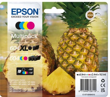 Epson Multipack 604 mustekasetti (XL musta)