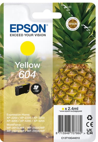 Epson 604 mustekasetti (keltainen)