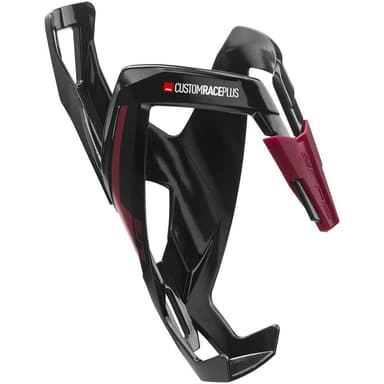 Elite Bottle Cage Custom Race+, Pullon pidikkeet Musta/Viininpunainen