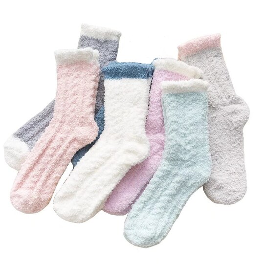 Naisten sumeat Slipper-sukat, 6 paria Monivärinen 26x8 cm