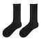 Naisten puuvillaiset sukat, 5 paria Musta 38x8 cm