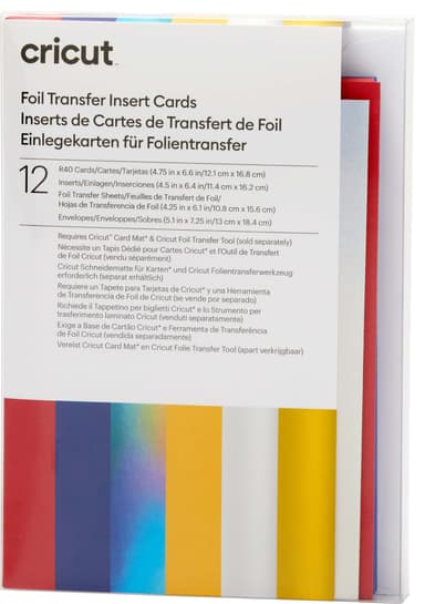 Cricut Foil kortti-insertit 12 kpl (Celebration)