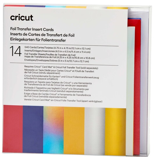 Cricut Foil kortti-insertit 14 kpl (Celebration)