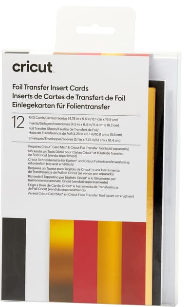 Cricut Foil kortti-insertit 12 kpl (Royal Flush)