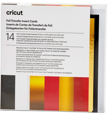 Cricut Foil kortti-insertit 14 kpl (Royal Flush)