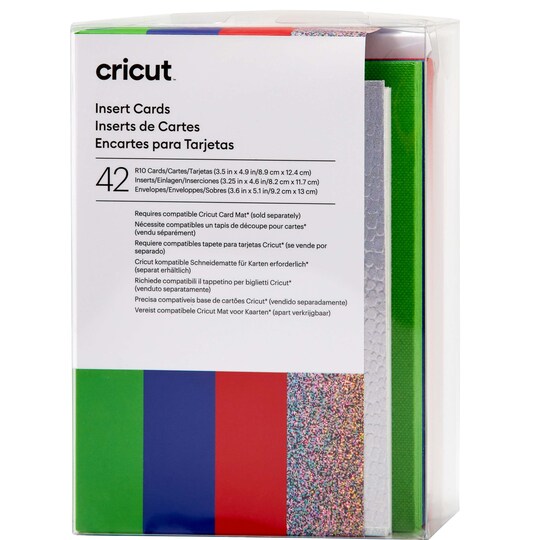 Cricut kortti-insertit 42 kpl (sateenkaari)