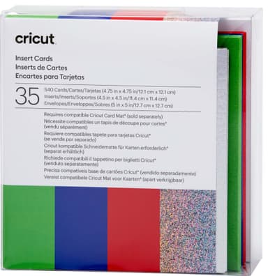 Cricut kortti-insertit 35 kpl (sateenkaari)