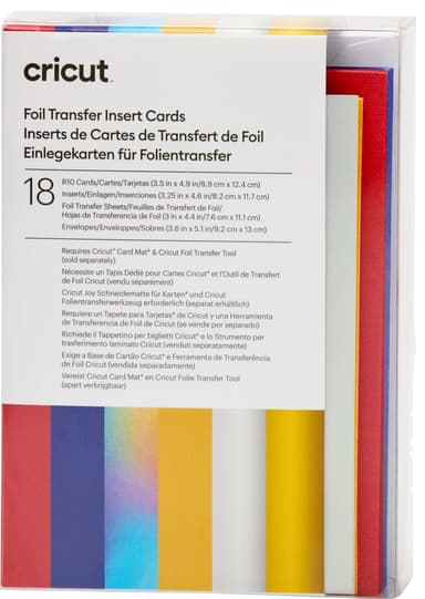 Cricut Foil kortti-insertit 18 kpl (Celebration)