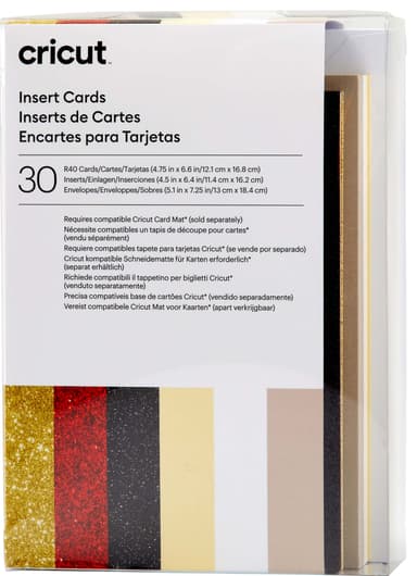 Cricut kortti-insertit 30 kpl (Glitz and Glam)