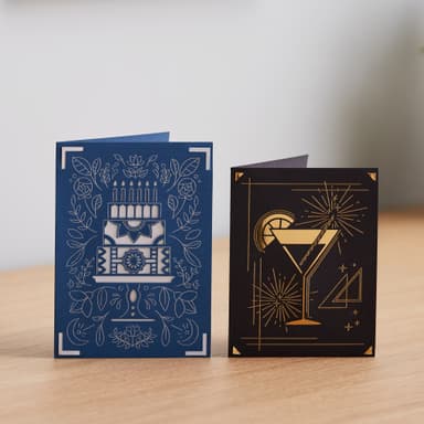 Cricut Joy A6 Foil kortti-insertit 8 kpl (Royal Flush)
