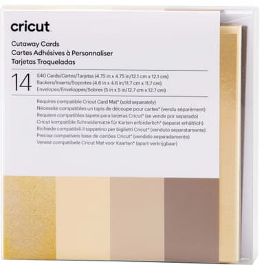 Cricut Cut-Away kortit S40 (neutraali)