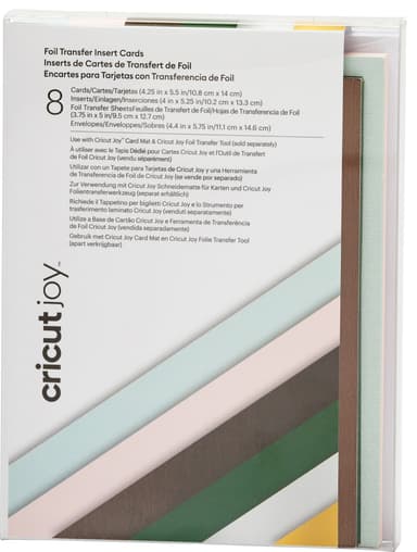 Cricut Joy A2 Foil kortti-insertit 8 kpl (metsä)