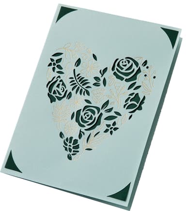 Cricut Joy A2 Foil kortti-insertit 8 kpl (metsä)