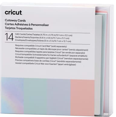 Cricut Cut-Away kortit S40 (pastelli)