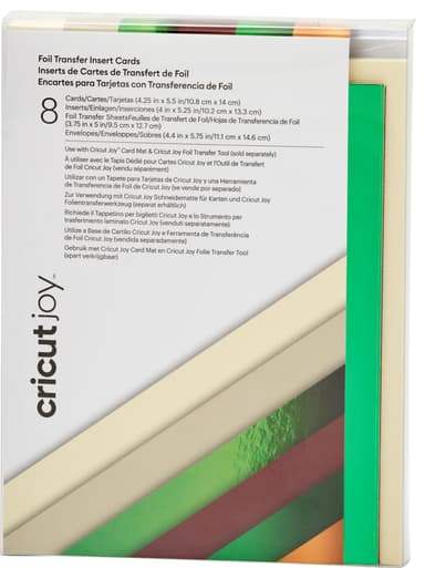 Cricut Joy A2 Foil kortti-insertit 8 kpl (Cameron)
