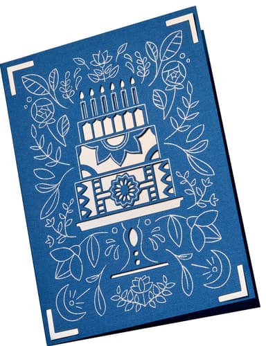 Cricut Joy A2 Foil kortti-insertit 8 kpl (Celebration)