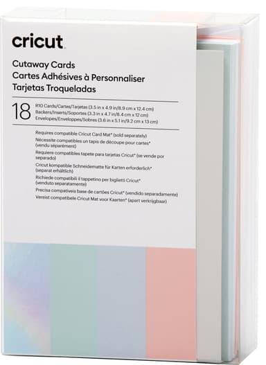 Cricut Cut-Away kortit R10 (pastelli)