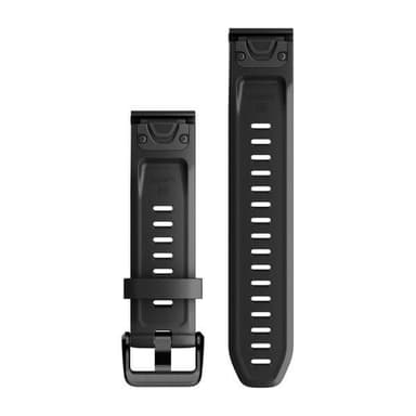 Garmin 20 mm Silicone QuickFit kelloranneke (musta)