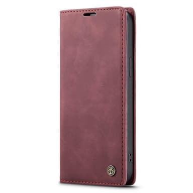 CASEME Retro Lompakkokotelo iPhone 14 Pro Max - Punainen