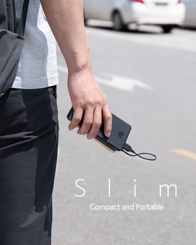 Anker PowerCore Slim 10000 mAh varavirtalähde (musta)