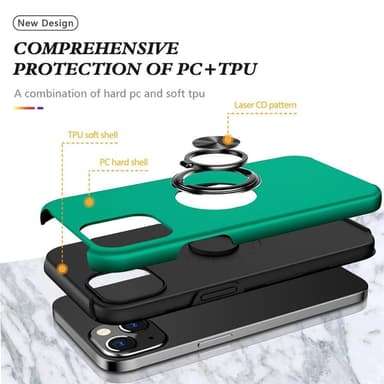 iPhone 14 Plus Sormirengas Sivutuen Hybridikotelo -