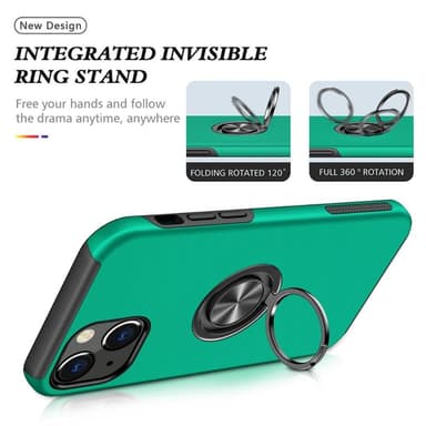 iPhone 14 Sormirengas Kickstand Hybridi Suojakotelo -