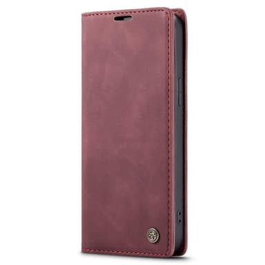 CASEME Retro lompakkokotelo iPhone 14 - Punainen