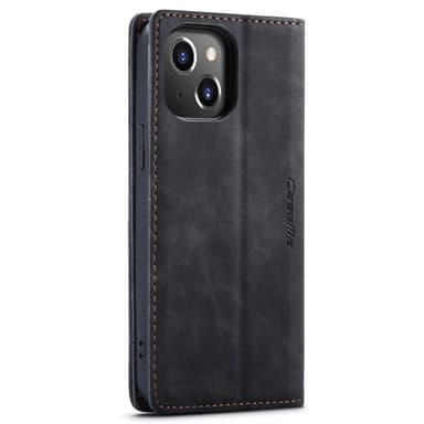 CASEME Retro lompakkokotelo iPhone 14 - musta