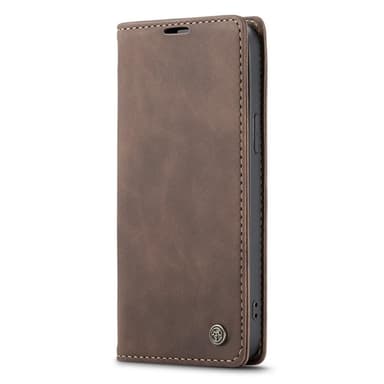 CASEME Retro Lompakkokotelo iPhone 14 Pro Max - Tummanruskea