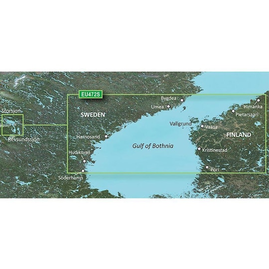 Garmin Gulf of Bothnia, Center - BlueChart g3 Vision mSD/SD, Kartat & Ohjelmistot