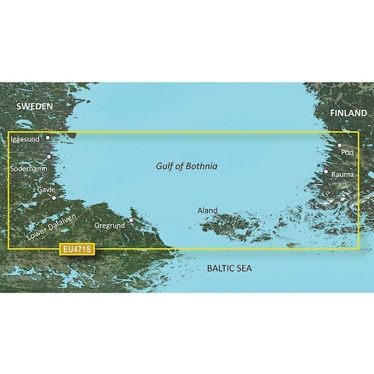 Garmin Gulf of Bothnia, South - BlueChart g3 Vision mSD/SD, Kartat & Ohjelmistot