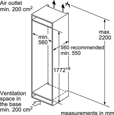 Bosch jääkaappipakastin KIN86VS30 (177.2 cm)