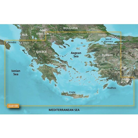 Garmin Aegean Sea & Sea of Marmara microSD ™ / SD ™, Kartat & Ohjelmistot