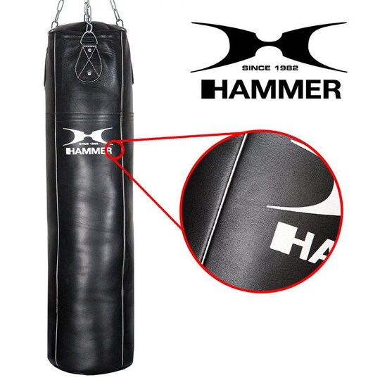 Hammer Boxing Punching Bag Cowhide Professional, Nyrkkeilysäkit 120 x 35 cm 34 kg