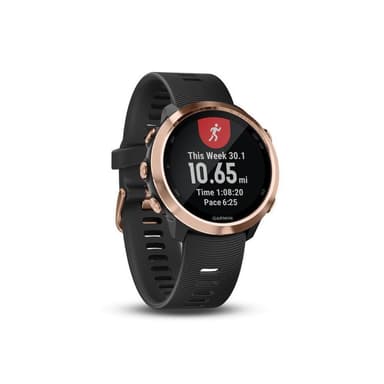 Garmin Roseekultainen mustalla rannekkeella