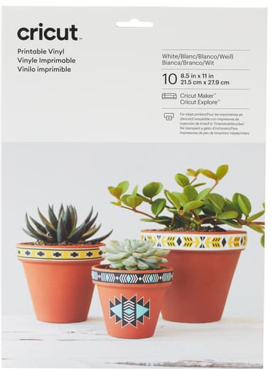 Cricut Printable vinyyli 21,5 x 28 cm (10 kpl)