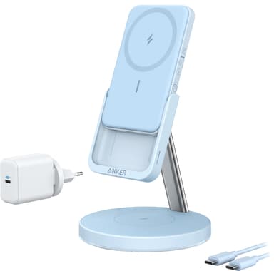 Anker PowerWave Mag-Go 2-in-1 jalusta (sininen)