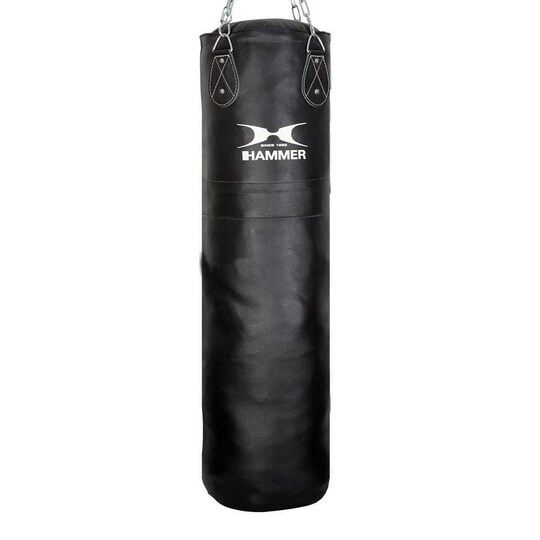 Hammer Boxing Punching Bag Premium Leather, Nyrkkeilysäkit 150 x 35 cm 45 kg