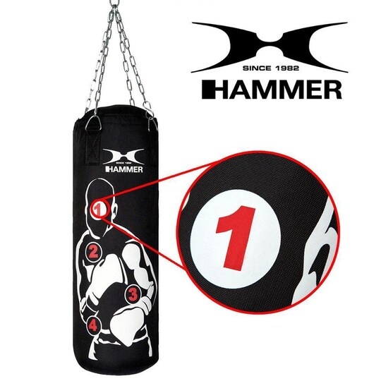 Hammer Boxing nyrkkeilysäkki Sparring Pro, Nyrkkeilysäkit 100 x 30 cm 20 kg