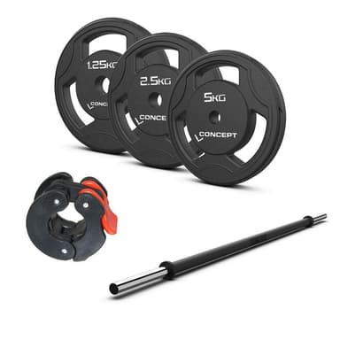 Concept Line Bodypump setti musta 20 kg, Pump set