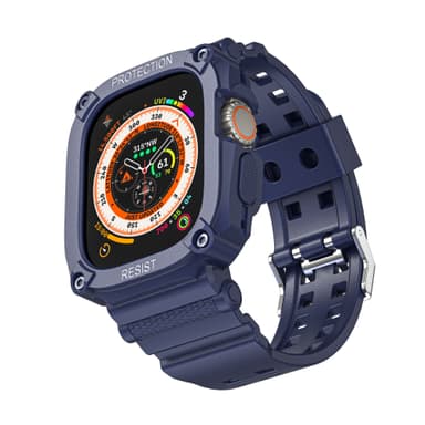 INF Suojakotelo ja ranneke varten Apple Watch Ultra 49mm Tummansininen