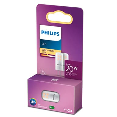 Philips 2 kpl LED G4 -kapseli 20W 12V 205lm