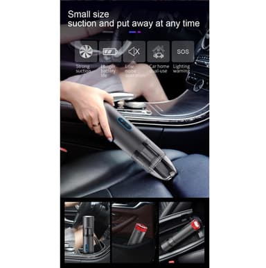 Langaton kannettava pölynimuri kotiin ja autoon