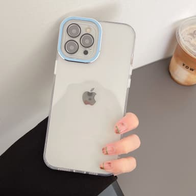 Puhelinkotelon suojapuskurin suojakuori kääri puhelimen linssin täydellisesti Sininen iphone 12