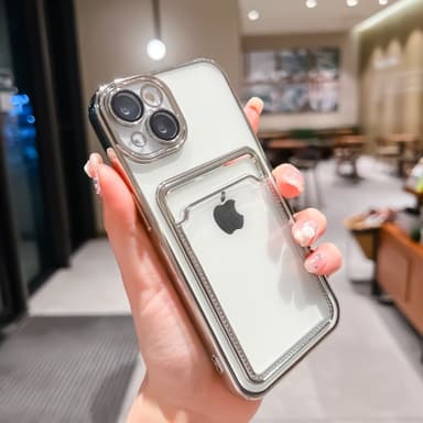 Puhelinkotelon suojapuskurin suojakuori kääri puhelimen linssin täydellisesti Hopea iphone 13 PRO
