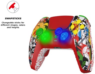 King PS5 Prime Pro langaton peliohjain (punainen)