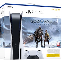 PlayStation 5 + God of War Ragnarök pakkaus