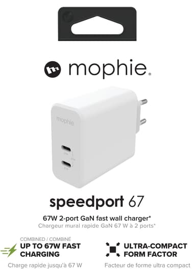Mophie Speedport 67 W GaN seinälaturi